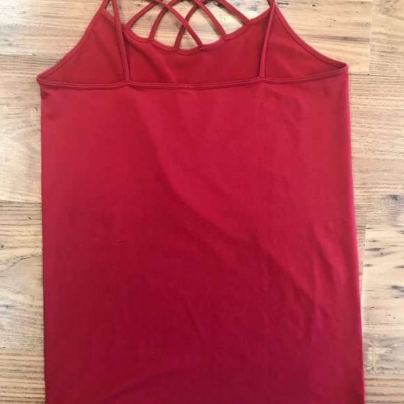 Bright Red tank top. Plus size - Picture 7 of 8